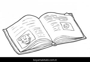 Kitap boyama sayfası – çocuk aktivitesi, PDF indir