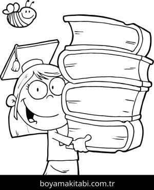 Kitap boyama sayfası – evde etkinlik, ücretsiz yazdır