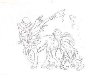 Kitsune boyama sayfası,  coloring page, Tatlı Kitsune, 