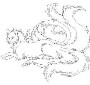 Kitsune boyama sayfası,  coloring page, Temel Kitsune, 