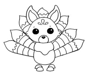 Kitsune boyama sayfası,  coloring page, Chibi Kitsune, 