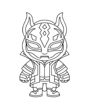 Kitsune boyama sayfası,  coloring page, Skin Kitsune, 