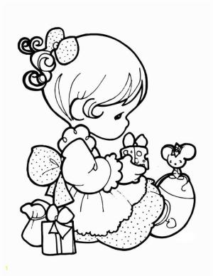 Kız Bebek boyama sayfası,  coloring page, Oyuncak Oynayan kız Bebek, 