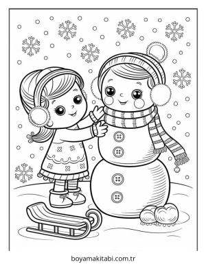 Kız boyama sayfası – yaratıcılığı geliştirir, keyifli zaman