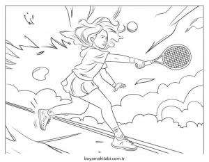 Kız boyama sayfası – renkli çizimler, okul öncesi