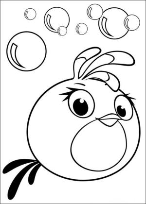 Kızgın Kuşlar Stella boyama sayfası,  coloring page, Sürpriz Kızgın Kuşlar Stella, 