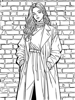 Kızlar boyama sayfası,  coloring page, Kızı yazdır, 