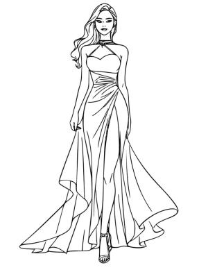 Kızlar boyama sayfası,  coloring page, Model kız, 