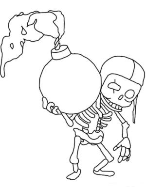 Klan çatışması boyama sayfası,  coloring page, Ordu Duvar Yıkıcı, 