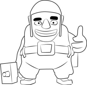 Klan çatışması boyama sayfası,  coloring page, Inşaatçı, 