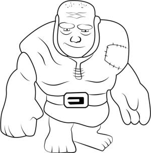 Klan çatışması boyama sayfası,  coloring page, Gülümseyen Dev, 