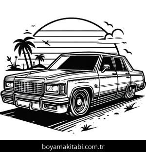 Klasik Arabalar boyama sayfası,  coloring page, , 