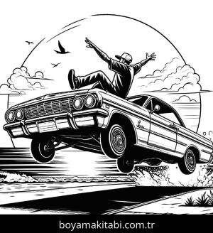 Klasik Arabalar boyama sayfası,  coloring page, , 