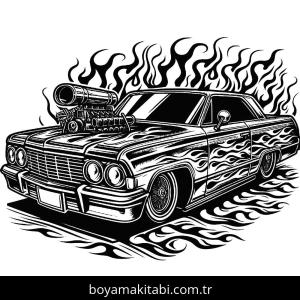Klasik Arabalar boyama sayfası,  coloring page, , 
