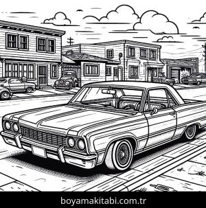 Klasik Arabalar boyama sayfası,  coloring page, , 