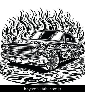 Klasik Arabalar boyama sayfası,  coloring page, , 