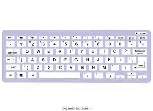 Klavye boyama sayfası – keyifli zaman, renkli çizimler