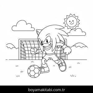 Knuckles boyama sayfası – boyama çalışması, yaratıcılığı geliştirir