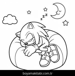 Knuckles boyama sayfası – yaratıcılık, eğlenceli etkinlik