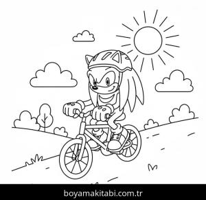 Knuckles boyama sayfası – okul öncesi, evde etkinlik
