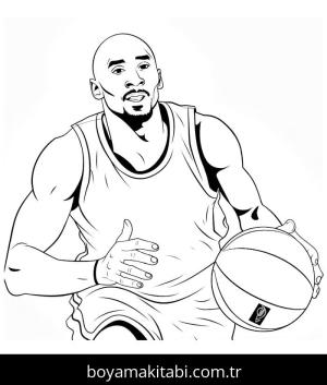 Kobe Bryant boyama sayfası – ücretsiz yazdır, boyama etkinliği