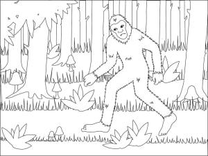 Koca Ayak boyama sayfası,  coloring page, Büyük Ayak 3, 