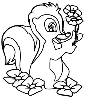 Kokarca boyama sayfası,  coloring page, Kokarca ve Çiçek, 