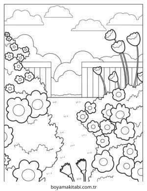 Kolay boyama sayfası – el becerilerini geliştirir, boyama çalışması