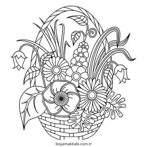 Kolay boyama sayfası – PDF indir, sevimli karakter