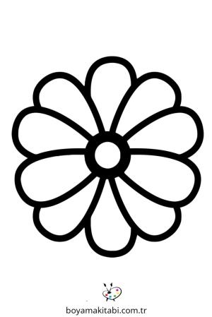 Kolay boyama sayfası – sevimli karakter, sanatsal çalışma