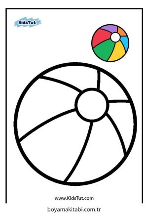 Kolay boyama sayfası – basit çizim, kolay boyama