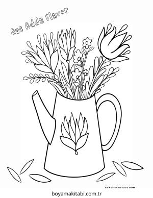 Kolay boyama sayfası – çocuklar için, çizgi film temalı