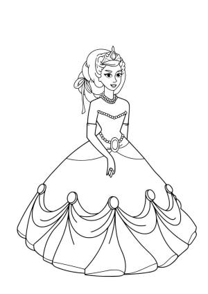 Kolye boyama sayfası,  coloring page, Kolyeli Prenses, 