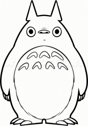 Komşum Totoro boyama sayfası,  coloring page, Sevimli Totoro, 