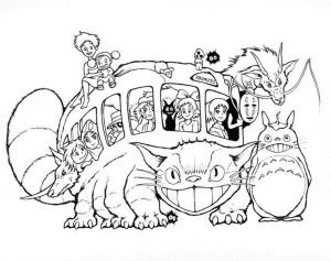 Komşum Totoro boyama sayfası,  coloring page, Totoro 6, 