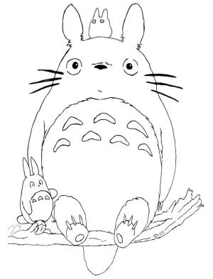 Komşum Totoro boyama sayfası,  coloring page, Totoro 8, 