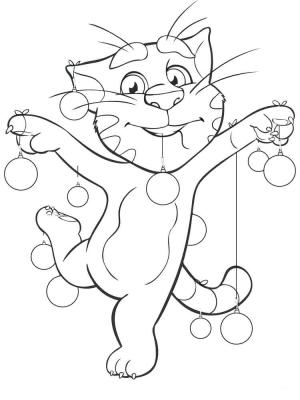 Konuşan Tom boyama sayfası,  coloring page, Dans Eden Konuşan Tom, 