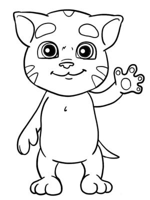 Konuşan Tom boyama sayfası,  coloring page, Konuşan En Şirin Bebek Tom, 