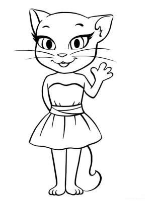 Konuşma Angela boyama sayfası,  coloring page, Seksi Angela, 