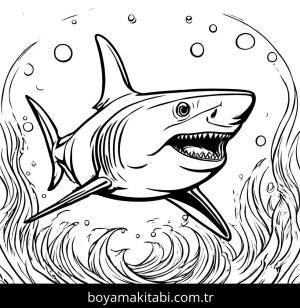 Köpek Balığı boyama sayfası,  coloring page, , 