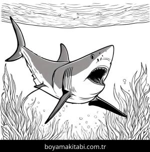 Köpek Balığı boyama sayfası,  coloring page, , 