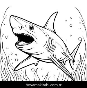 Köpek Balığı boyama sayfası,  coloring page, , 