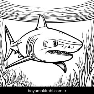 Köpek Balığı boyama sayfası,  coloring page, , 
