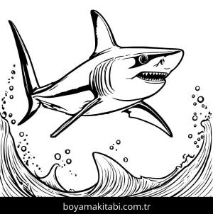 Köpek Balığı boyama sayfası,  coloring page, , 