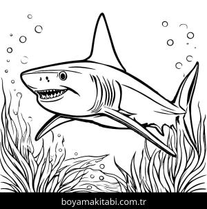Köpek Balığı boyama sayfası,  coloring page, , 