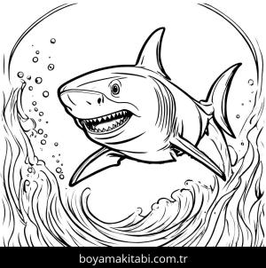 Köpek Balığı boyama sayfası,  coloring page, , 