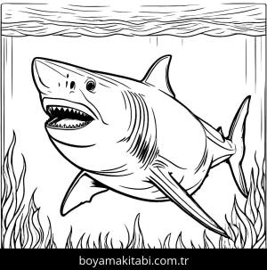 Köpek Balığı boyama sayfası,  coloring page, , 