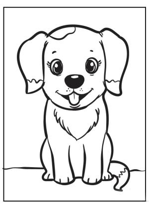 Köpek Yavrusu boyama sayfası,  coloring page, Köpek Yavrusu çizimi, 