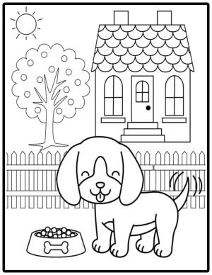 Köpek Yavrusu boyama sayfası,  coloring page, Mükemmel köpek Yavrusu, 