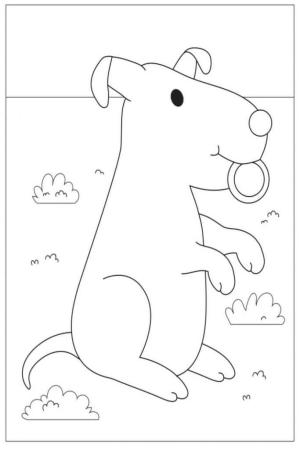 Köpek Yavrusu boyama sayfası,  coloring page, Çok güzel Köpek Yavrusu, 